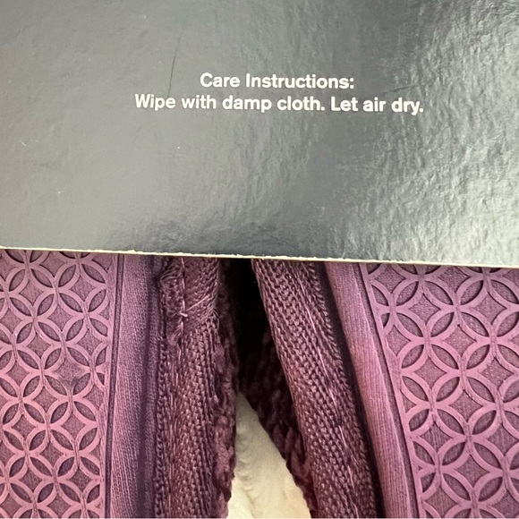 NWT Rachel Roy Burgundy Chenille Lipsole Scuff Slippers, Size L, … - Picture 9 of 9